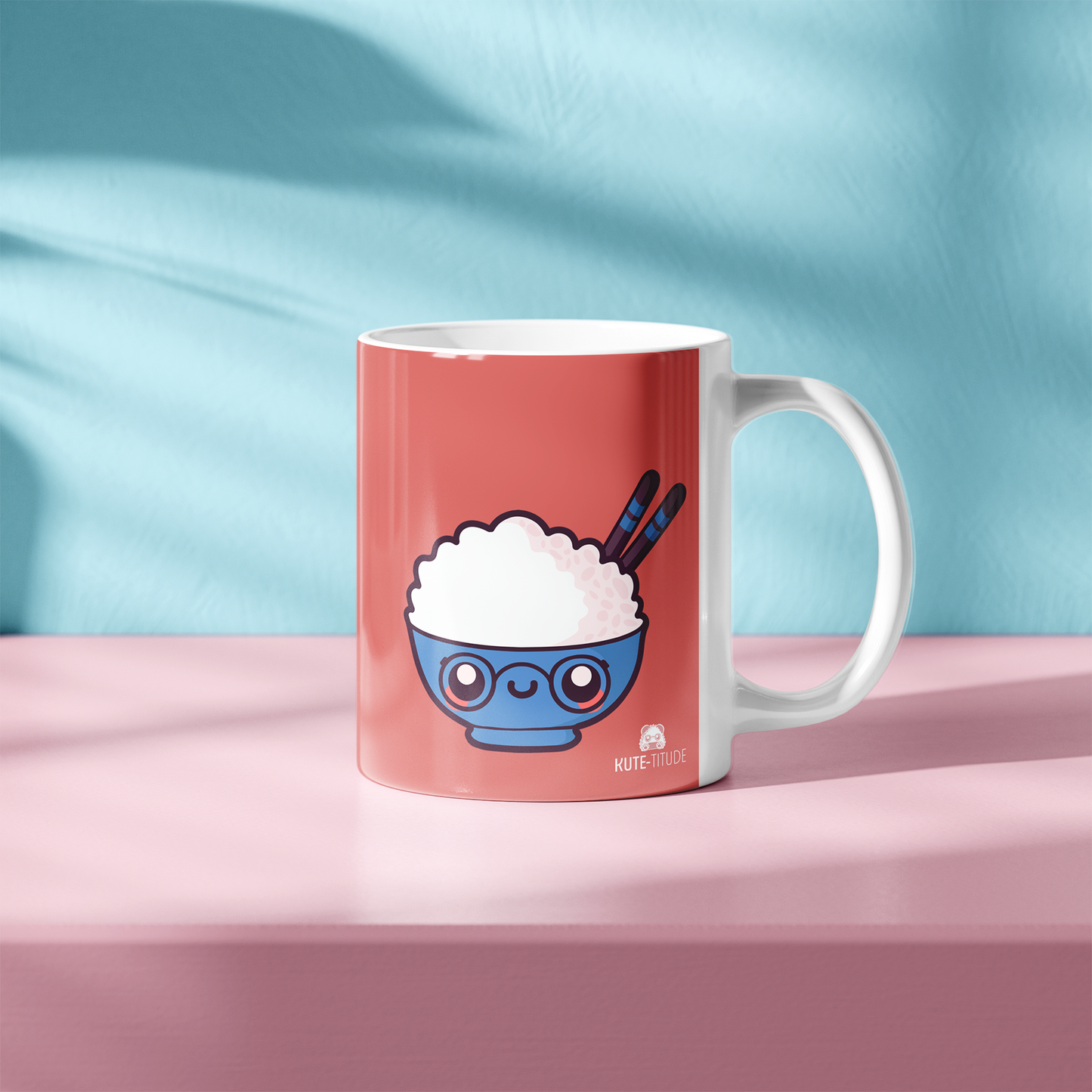 Nigi-Ku, Bo-Ku, So-Ku ,Mug, 11oz ,coral