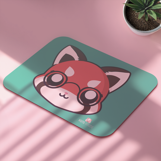 Re-Ku,  Mouse Pad, face, bright green