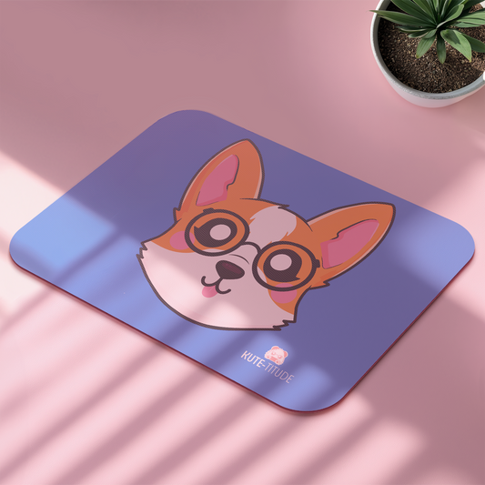 Co-Ku, Mouse Pad, face, blue