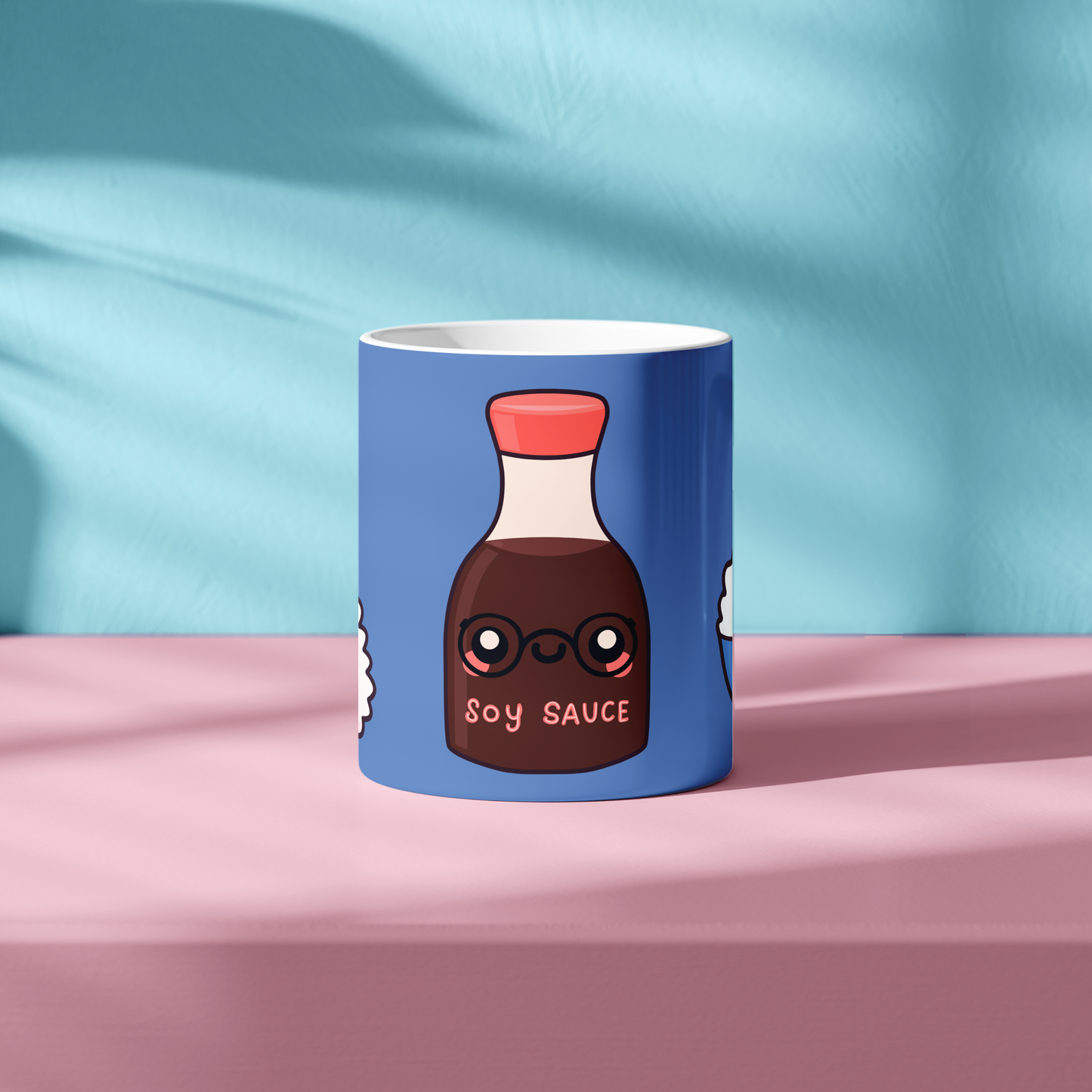 Nigi-Ku, So-Ku,Bo-Ku, Mug, 11oz, blue