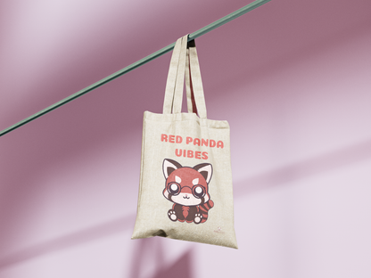 Tote bag Red panda vibes