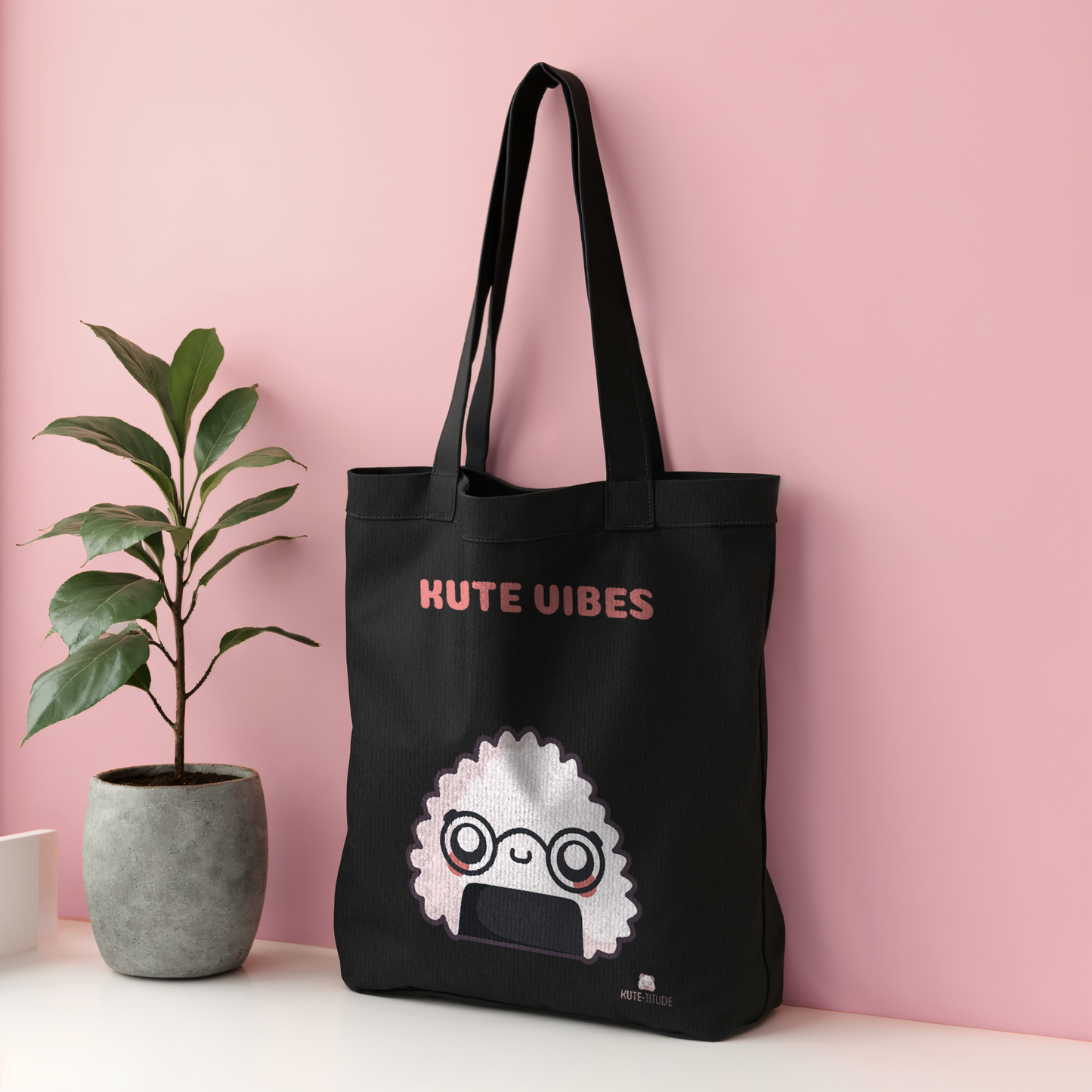 Nigi-ku,Organic Cotton Tote Bag, kute vibes