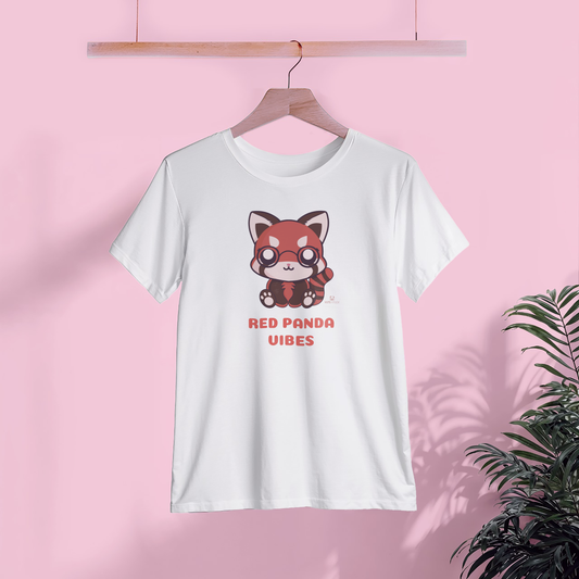 Re-Ku, Women's Softstyle Tee, Red panda vibes